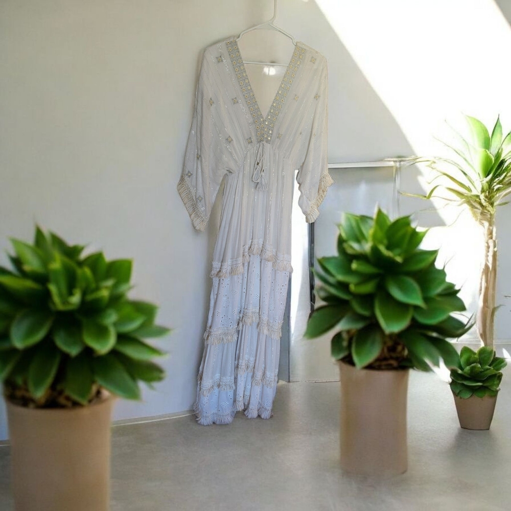 Omango White Maxi Dress